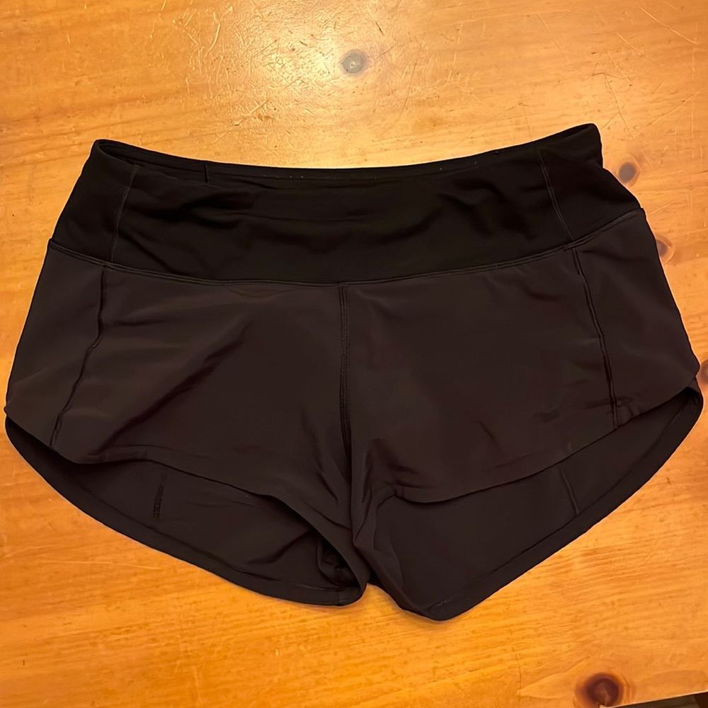 Lululemon Speed Up Shorts Black Size 2